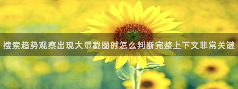 网络热点事件:搜索趋势观察出现大量截图时怎么判断完整上下文非常关键