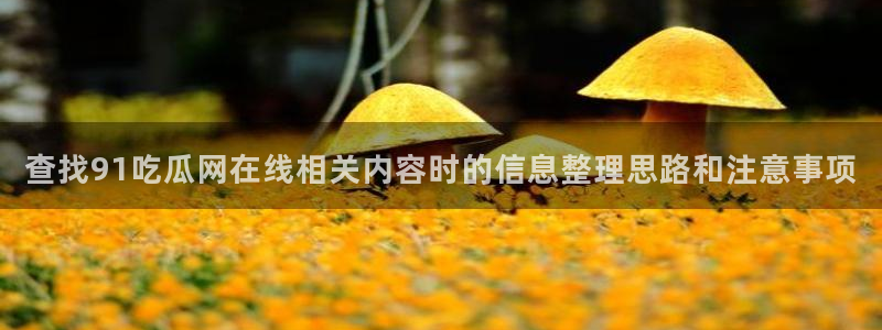 黑料爆料热点网站：查找91吃瓜网在线相关内容时的信息整理思路和注意事项